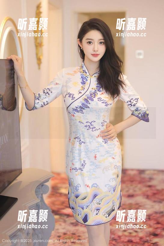 Xiuren秀人网 - 媛宝儿boa的新红裙作品，你敢说免费的没入过你的梦？